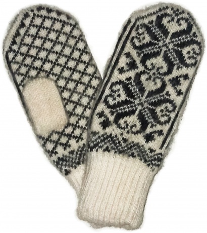 Шерстяные варежки