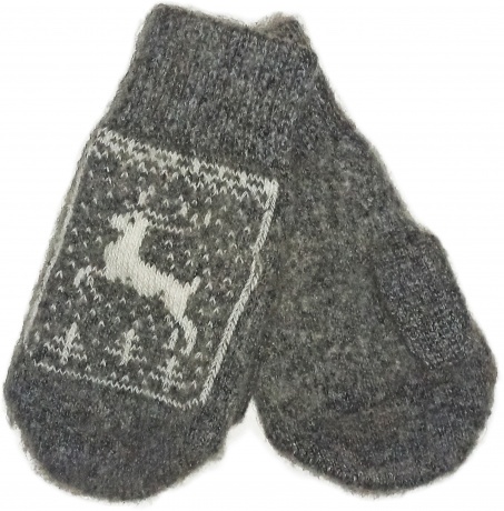 Шерстяные варежки