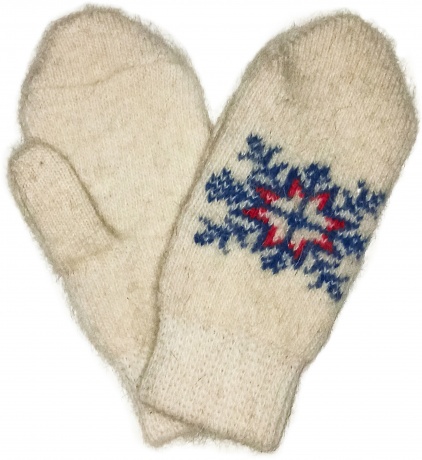 Шерстяные варежки