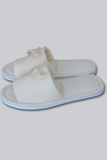 Женские тапочки флис "Бантик"