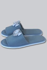 Женские тапочки флис "Бантик"