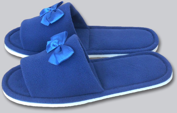 Женские тапочки флис "Бантик"