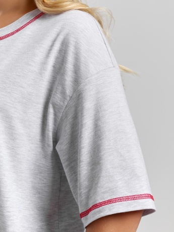 Пижама новогодняя family look Праздник-3 кармеланж