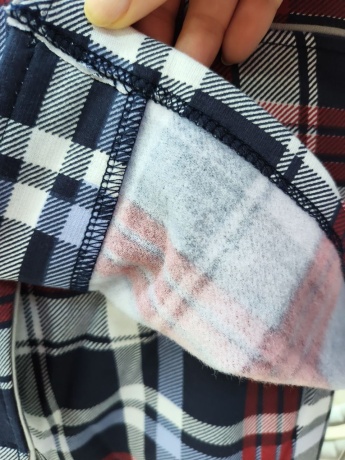 Мужская пижама фланель с начесом, красная клетка