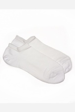 Носки-следки с перфорацией мужские, белые