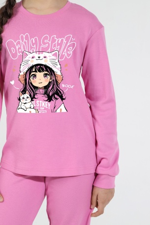 Пижама для девочки Энди розовый