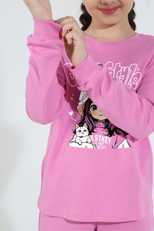 Пижама для девочки Энди розовый