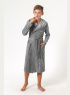  Детский махровый халат для бассейна Овер-5 (серый)