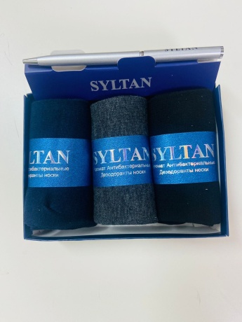 Носки мужcкие в подарочной коробке  (с ручкой)