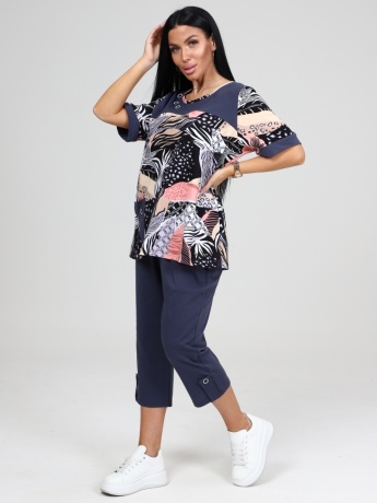 Костюм женский с бриджами большие размеры