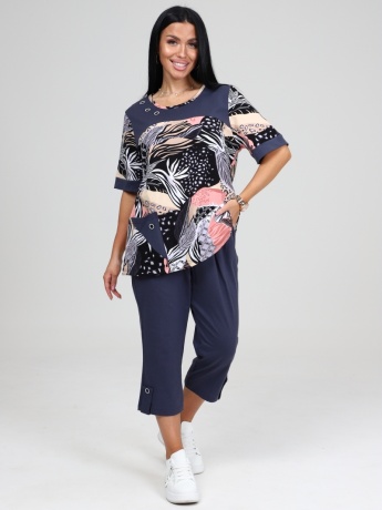 Костюм женский с бриджами большие размеры