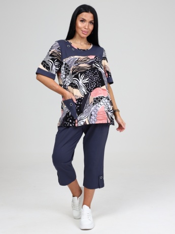 Костюм женский с бриджами большие размеры