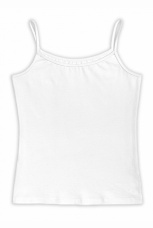Майка женская на тонкой бретели (белый)