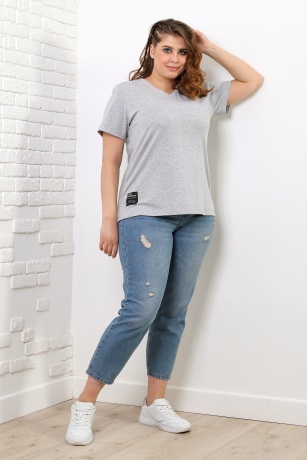 Футболка женская Энигма серый