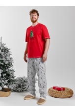 Костюм мужской Праздник-5 красный