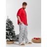 Мужская новогодняя пижама Праздник-5 красный
