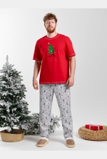 Костюм мужской Праздник-5 красный