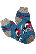 Шерстяные следки с рисунком