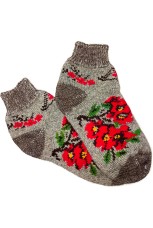 Шерстяные следки с рисунком