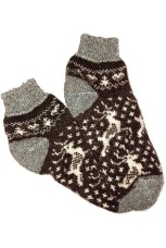 Шерстяные следки с рисунком