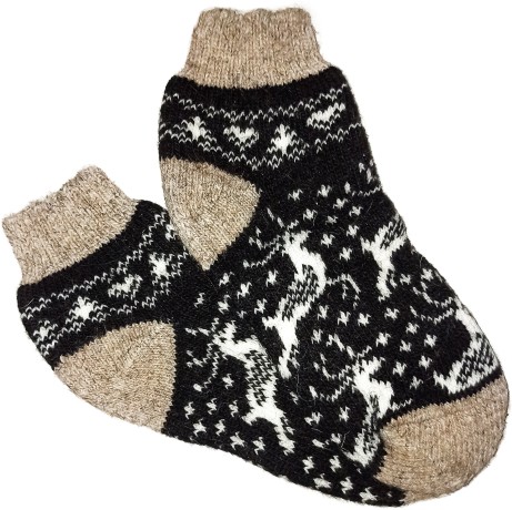 Шерстяные следки с рисунком