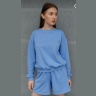 Костюм женский спортивный с шортами, голубой