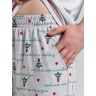 Новогодняя пижама family look Праздник-5 кармеланж