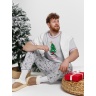Новогодняя пижама family look Праздник-5 кармеланж