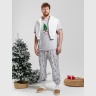Новогодняя пижама family look Праздник-5 кармеланж