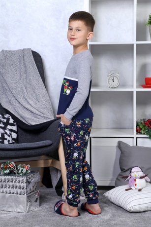 Детский костюм для мальчика Гринч-1