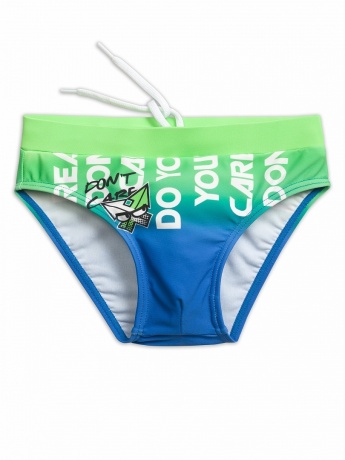 Купальные плавки для мальчиков "Не волнует" синий (рост 116-146)