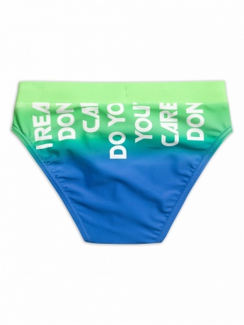 Купальные плавки для мальчиков "Не волнует" синий (рост 116-146)