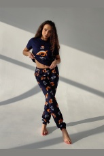 Женская пижама Йога (синий)