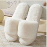 Женские тапочки Пушистые, резиновая подошва