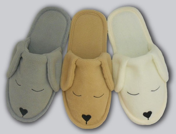 Женские тапочки флис "Собачки"