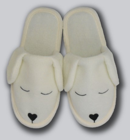 Женские тапочки флис "Собачки"