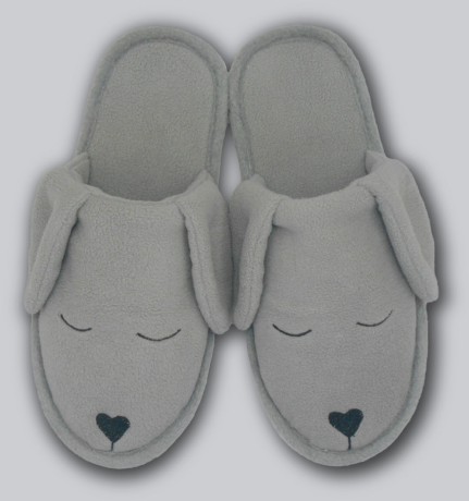 Женские тапочки флис "Собачки"