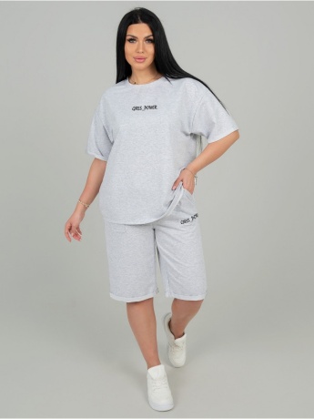 Костюм женский Павер (серый меланж)