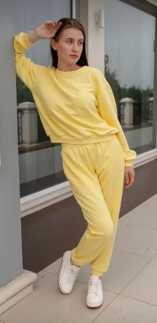Женский спортивный костюм, желтый