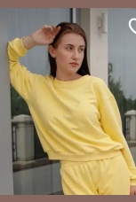 Женский спортивный костюм, желтый