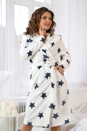 Халат домашний теплый на запах Мириада