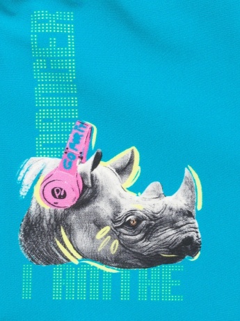 Купальные шорты для мальчиков "Я опасность" голубой (рост 116-146)