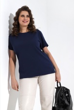 Футболка женская Базис-4 т-синий