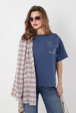 Футболка женская Джинс