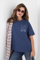 Футболка женская Джинс