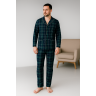 Мужская пижама классическая фланель с начесом