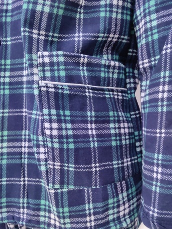 Мужская пижама классическая фланель с начесом