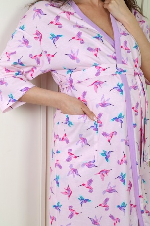 Халат женский для беременных и кормящих Колибри-3