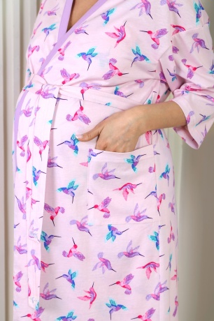 Халат женский для беременных и кормящих Колибри-3
