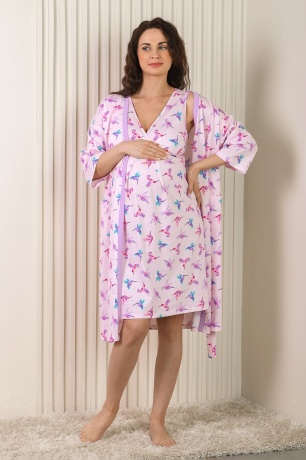 Халат женский для беременных и кормящих Колибри-3